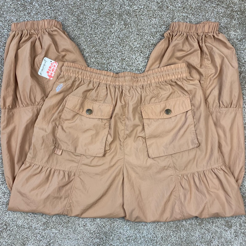 Free People Cargo Set Me Free Pants FP Ginger Womens size Medium - Picture 8 of 9
